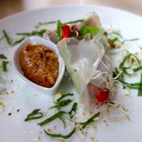 starter: spring rolls at De Eetstee in Amersfoort