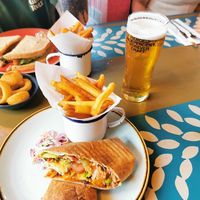 Sweet potato burrito at Zorro Lounge in Stocksbridge