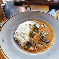 Aubergine curry at Zorro Lounge in Stocksbridge
