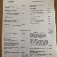 A la crate menu on 29 June 2022  at Luna's Vegan Corner in Cardiff
