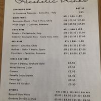 Alcoholic drinks  at Luna's Vegan Corner in Cardiff