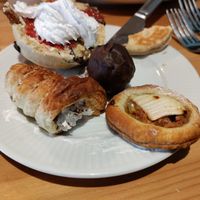 Yummy pastries at Luna's Vegan Corner in Cardiff