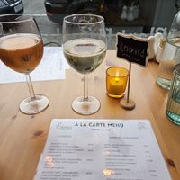 Wine! at Luna's Vegan Corner in Cardiff