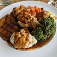 Grilled veggies at Luna's Vegan Corner in Cardiff