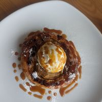 Pear and almond tart. at Luna's Vegan Corner in Cardiff