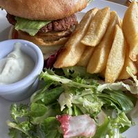Burger  at Luna's Vegan Corner in Cardiff