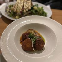 Most tasty arancini   at Luna's Vegan Corner in Cardiff