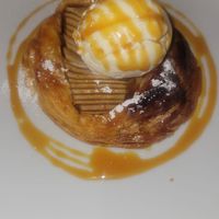 Pear tart at Luna's Vegan Corner in Cardiff