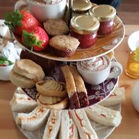 Afternoon tea at Luna's Vegan Corner in Cardiff