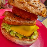 Vegan stack at Early Bird in Plymouth