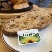 Artisan toast hubby ordered another 3 slices 😆  at Early Bird in Plymouth