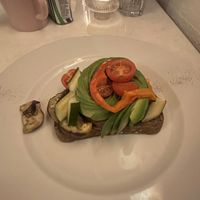 Toast with tofu, avocado and veggies   at Babi Como in Como