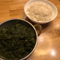 Tofu Saag (vegan) at Little Delhi in San Francisco