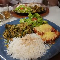 Seitan com queijo vegan at Gosto Superior in Braga