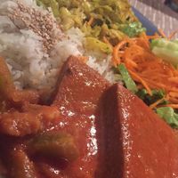 Seitan dish  at Gosto Superior in Braga