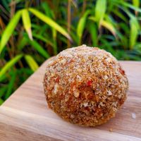 Vegan Scotch Egg. at Llangollen Oggie Shop & Fine Foods in Llangollen