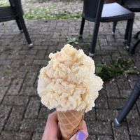 perzik aardbei  at IJssalon Laaker Boere ies in Ohe En Laak