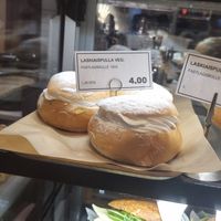 vegan laskiaispulla (sweet bun with oat whipped cream) at Kanniston Leipomo - Yliopistonkatu in Helsinki