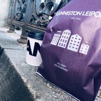 Nice bag and coffee mug at Kanniston Leipomo - Yliopistonkatu in Helsinki