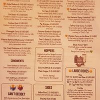 Menu - pretty much all vegan 👍 at The Coconut Tree in Bristol