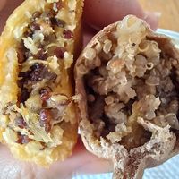 Empanadas at Tienda GranOla in Bogota