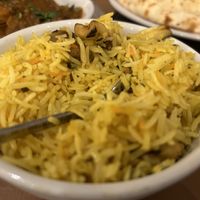 Mushroom pilau   at Mumbai Flavours in Alnwick