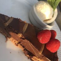 Chocolate tart at Côte Brasserie in Welwyn Garden City