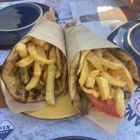 Vegan gyros!  at Allas Souvlaki & More in Paros