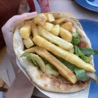 Vegan gyros  at Allas Souvlaki & More in Paros