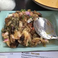 Eggplant salad at Allas Souvlaki & More in Paros