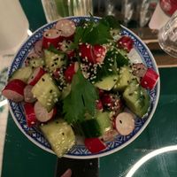 Cucumber & radish salad at Petit Bao in Paris