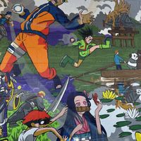 Wall mural outside   at Cravings Deli in Portage