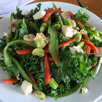 Kale salad at Wild at Wild in Guatemala City