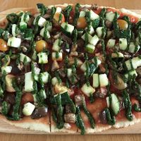 Skinny Bitch pizza at Wild at Wild in Guatemala City