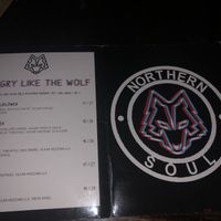 The menu on the back more in the front but I forgot  at Hungry Like The Wolf in Hoboken