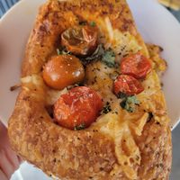 Tomato, vegan mozzarella pastry #Veganuary at Val's Vegan Bake Shop in Hollywood