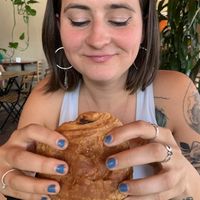 Chocolate croissant   at Val's Vegan Bake Shop in Hollywood