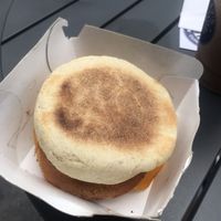 Almost like a vegan egg McMuffin  at Sunday's Coffee in Paris