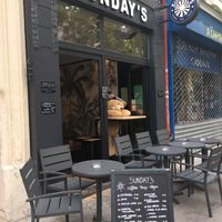 Outside  at Sunday's Coffee in Paris