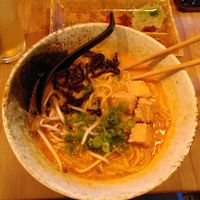 Miso Tokyo Chicken with fried tofu (vegan) at Kokomo Noodle Club in Hamburg