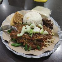 Nasi pecel at Velan Express in Surabaya