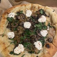 Spinach and mushroom pizza  at True Food Kitchen in Phoenix