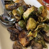 The roasted brussels sprouts are so good.  at True Food Kitchen in Phoenix