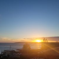 Sunset pic (as I forgot to take menu pics) at Lorraine's Magic Hill in Kefalonia