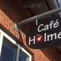 Café Holmen logo  at Cafe Holmen in Nykobing Mors
