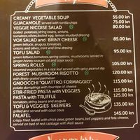 Vege menu : most of it is vegan at Populi Vox in Dubrovnik