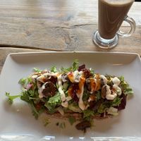 The ‘love avo’ and mocha   at TRIBE in South West London