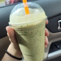 Big Boi (PB and Spinach and Flaxseed) Smoothie at Frannie's Vegan Cafe in Johnson City