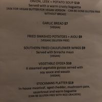 Menu at Jindy Inn in Jindabyne