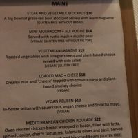 Menu at Jindy Inn in Jindabyne